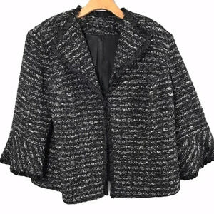 Lafayette 148 New York Tweed Jacket Wool Blend